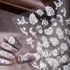 Cyansea Transfronterizo Popular Encaje Pony Año Nuevo Pegatinas para Uñas Cuadrado Plano Pegatinas de Pony Decoración de Uñas