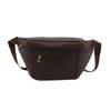 Bolsa Feminina Nova Elegante Ins2025 Fashion, Bolsa Casual Elegante de Cor Pura, Bolsa de Cintura, Moeda Tecida, Bolsa de Peito Estilo Ocidental