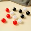 Venta al por mayor de fábrica bola de plástico bola decorativa bola de plástico de 27 MM color sólido cuentas redondas cuentas para manualidades DIY cuentas sueltas al por mayor