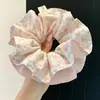 Nuevas Gomas para el Cabello de Lunares de Encaje y Malla Gomas de Intestino Grande Sujetador de Cola de Caballo Flor para el Cabello Accesorios para el Cabello de Niña En Stock