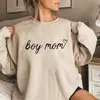 Moletom Mãe de Meninos Moletom Mãe de Menino Presente para Mãe Suéter de Manga Longa Feminino Pulôver Casual Imagem