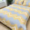 Novo Conjunto de Três Peças para Cama Estampado Espesso com Fronhas Lençol Estilo Capa de Cama para Casa Casal Antiderrapante Conjunto de Capa de Cama Venda por Atacado