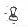 Fábrica direta liga de zinco preto fivela para cachorro de estimação preto eletroforese fivela mosquetão preto fivela para fita de bolsa ponto
