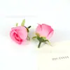 Cabezas de flores de rosa artificiales, capullos de flores, tela de seda, accesorios de flores para decoración de bodas DIY, materiales de rosa multicolor, venta al por mayor desde el fabricante