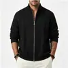 Comercio Exterior Transfronterizo Otoño e Invierno Suéter Cardigan para Hombre Casual Grueso Holgado Estilo Europeo y Americano Moda Tejido Chaqueta Ropa de Hombre