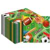 MM252-ZJ Esportes com Bola Praça Tecido Esportivo Festa Esportiva Louça Futebol Futebol Futebol Decoração Tecido Descartável