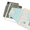 Funda estilo coreano de tinta salpicada para tablet iPad Pro con animalitos pequeños, soporte giratorio de aire y ranura para mini pluma de 11 pulgadas