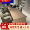 Mesa de Chá e Cadeiras Modernas de Luxo Leve, Mesa de Chá Zen de Alto Padrão, Design Simples, Mesa de Chá Cor de Madeira, Clube, Sala de Chá de Pousada