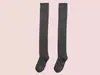 Meias grossas de terry acima do joelho para outono e inverno, quentes e antiderrapantes, não escorregam, meias femininas à prova de vento com forro de fleece da Zhuji Hosiery