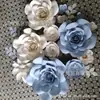 Paquete de flores de papel para bodas combinación ventana de boda Salón Creativo decoración hermosa Chen exposición fondo de flor de papel Pared de flores de papel tridimensional