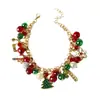 Pulseira de presente de Natal Papai Noel rena alce floco de neve árvore de Natal Feliz Natal!