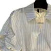 Camisa de Manga Corta Rayada con Cuello Polo Estilo Francés 2025 para Mujer Verano Aspecto Adelgazante en la Cintura Moda Top Falda para Mujer