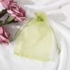 Saco de gaze de feixe liso atacado saco de doces de casamento estoque embalagem de presente pequeno saco de malha impressão gaze de alta densidade