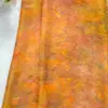 Nueva tela de brocado brillante de rayón con estampado naranja estilo chino para vestidos de mujer, Hanfu, bolsos y artesanías