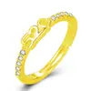 Regalo de San Valentín de moda anillo digital 520 apertura de diamante anillo femenino joyería de confesión al por mayor