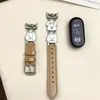 Aplicable a la correa Xiaomi Band 10 9/8nfc parche de cachorro lindo cuero patchwork pulsera 3/4/5/6/7 para niñas Verano 2026