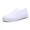 Zapatos de Enfermera Engrosados con Forro de Lana para Mujer Otoño e Invierno Más Cómodos Zapatos Blancos de Trabajo Trabajo Sin Cansancio Zapatos de Tela del Viejo Pekín Zapatos de Algodón