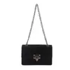 Bolso de Cadena Retro Trendy Transfronterizo para Mujer 2025 Nueva Moda Bolso Bandolera de Hombro Único Personalidad Trendy Ins Bolso Cuadrado Pequeño