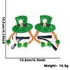 Nuevas gafas de trébol para el festival irlandés, decoración para fiesta de San Patricio, sombrero de hierba de la suerte verde, marco para gafas