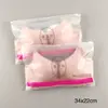Nova bolsa de sutiã de PE 33*23 plástico com zíper selado bolsa de embalagem para lingerie atacado fabricantes de bolsas de viagem atacado