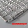 Clip de Rede para Churrasqueira de Aço Inoxidável Grande Espessa Pinça para Peixe Grelhado Grelha de Churrasco Placa de Pinça para Churrasqueira Rede de Churrasqueira Feita Sob Medida