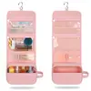 Nueva Bolsa Colgante para Artículos de Tocador de Tela Oxford de la Fábrica Original, Bolsa Rosa para Artículos de Tocador y Maquillaje, Bolsa Portátil para Artículos de Tocador de Viaje