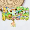 Serie Guangxi Cascada Huashan de Chongzuo Fortaleza Fuerte de la Frontera Imán para Refrigerador Souvenir Turístico Cultural y Creativo Pegatina Magnética