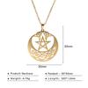 Joias Europeias e Americanas Mais Vendidas Estilo Nórdico Novo Personalizado Simples Nó de Karte Estrela de Cinco Pontas Colar de Aço Inoxidável Corrente de Suéter