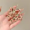 Pinza para el Cabello con Forma de Corazón Floral Estilo Coreano para Mujer, Nuevo Modelo 2026, Pinza Dulce Rosa de Alta Gama, Elegante Accesorio para el Cabello