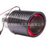 Modificación de coche garganta de escape luminosa de fibra de carbono que escupe fuego con luz LED patrón de fibra de carbono garganta de escape de 63 mm tubo de escape con luz