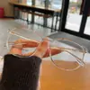 Óculos para Miopia 9917 Modelo Influenciador da Internet Artefato Sem Maquiagem Feminino Anti-Luz Azul Armação para Óculos de Yoga Retro Tr Estilo K 9917