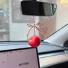 Colgante de Manzana para Coche al por Mayor para Viajes Seguros, Llavero, Decoración Creativa para el Interior del Coche, Adorno para Colgar en el Espejo Retrovisor, Pieza de Exhibición