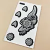 Tatuagem de Henna Indiana Modelo Tatuagem Temporária Adesivos para Mãos e Pés Pintura por Spray Estilo Étnico Tatuagem de Ervas Pintada com Henna Adesivos