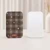 Espejo plegable portátil muy elegante con diseño de lazo, espejo compacto de viaje estilo ins, espejo de escritorio, espejo de maquillaje