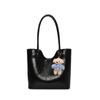 Bolsa Tote de Grande Capacidade para Mulheres Estilo Coreano Nova Moda Bolsa de Mão Versátil Primavera 2025 Nicho Bolsa de Ombro Simples para Mulheres