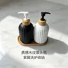 Botellas de gel antibacterial de colores, botellas dispensadoras de loción y gel de ducha para hoteles transfronterizos, botellas de champú de rayas verticales, botellas de vidrio