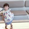 Vestido para Niña con Patrón Arrugado de Flor de Hielo, Vestido de Tirantes, Nuevo Estilo Verano 2026, Ropa Infantil de Comercio Exterior, Venta al por Mayor para Edades 3-8
