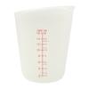 Taza medidora de silicona de 250 ml con escala, taza de leche blanda para macarrones de 500 ml, taza para masa líquida, herramienta para hornear