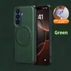 Adecuado para Samsung Z Fold7 Funda Magnética de Cuero Flip7 Textura de Cuero Soporte Invisible Cubierta Protectora Anticaída Transfronterizo
