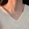 Fu Pai Transportador Importado de EE. UU. Collar de Oro 14K Paquete Clavícula Cuello Simple Temperamento Regalo Metal Viento Frío Mujeres