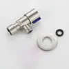 Acero Inoxidable 304 Rosca Interna y Externa de 1/4 de Pulgada Válvula de Ángulo para Entrada de Agua Válvula de Cierre de Agua Grifo Interruptor para Calentador de Agua Caliente y Fría