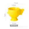 Taza de Huevo de Cerámica de Pascua Pollito Portahuevos Alto Taza de Pollito de Cerámica de Amazon Portahuevos Portahuevos Creativo
