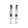 En Stock 1ml Estándar Lock Luer Tapa Luer Jeringa de Vidrio Prellenada Tubo de Aguja Material de Empaque para Aceite de CBD