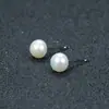 Brincos de Pérola de Água Doce Naturais Joias Agulha de Prata S925 Piercing na Orelha Simples Leve Luxo Estilo Nicho Brincos Versáteis