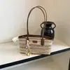 Bolsas para Mujer 2026 Nuevo Estilo Bolsos de Mano para Mujer para el Trabajo, Diseño de Nicho, Estilo Casual y Único, Bolso de Paja Grande de un Solo Hombro