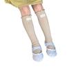 Calcetines My100 para Niños al por Mayor Primavera Nueva Etiqueta de Tela Hongo Calcetines de Media Caña Encaje de Doble Aguja Calcetines de Felpa Princesa