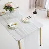 Amazon Comercio Exterior Transfronterizo Bali Chifón Arrugado Caminos de Mesa, Mantel Retorcido, Decoración de Fiesta, Caminos de Mesa Arrugados, Chifón Arrugado