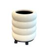 Cubo de basura con tapa y ruedas para uso doméstico en sala de estar, Lujo ligero, Gama alta, Elegante, Adecuado para cocina y baño, Cubo de basura móvil