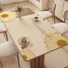 Mantel a Prueba de Aceite, Impermeable, No Requiere Lavado, Anti-Quemaduras, Vidrio Suave PVC Mantel para Mesa de Comedor, Lujo Ligero, Sensación de Alta Gama, Mantel para Mesa de Café de Sala de Estar, Mantel