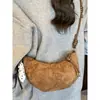 Bolso Nuevo de Moda 2026 con Forma de Cuerno para Mujer, Bolso de Hombro de Nicho Estilo Francés, Elegante Bolso Cruzado, Bolso de Luna Creciente de Alto Valor